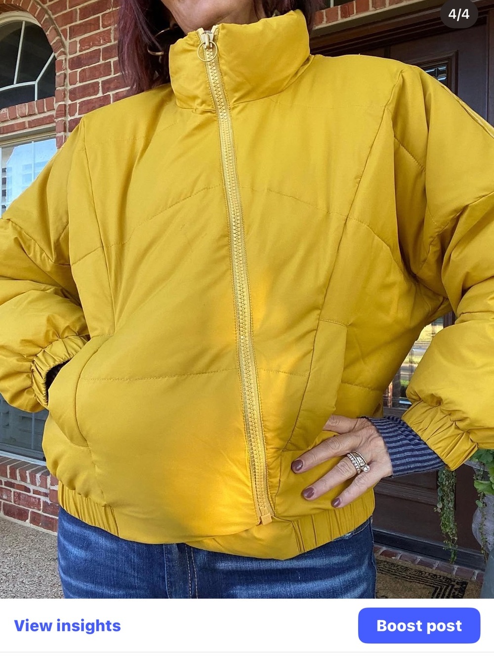 CAbi Puff Piece, Yellow, Size Large - Picture 2 of 9